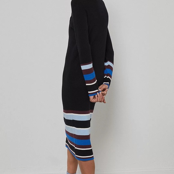 ANTHROPOLOGIE Sweater Dress Striped Maeve Free People Knit Colorblock Pilcro - Picture 6 of 6